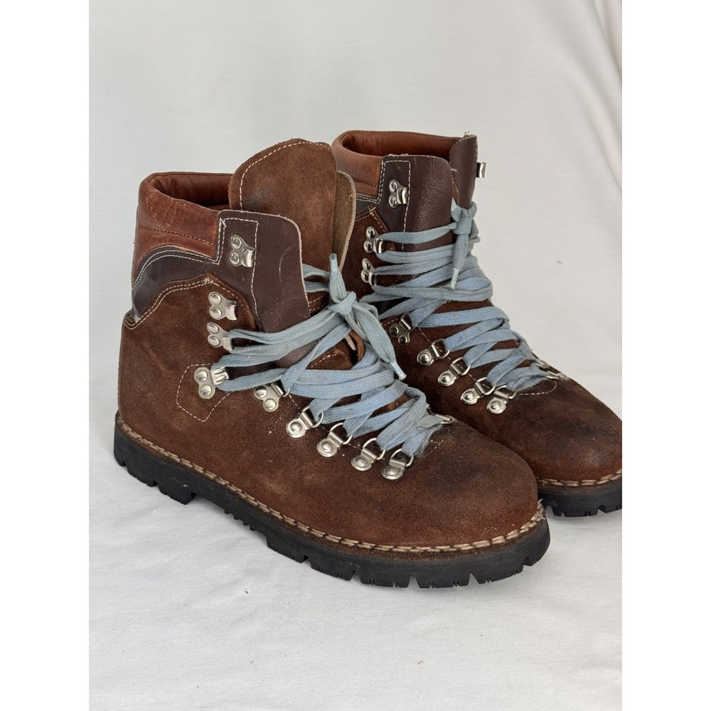 Thom Mcan Mountaineering Boots Mens Size 8 Italy Brown Leather Hiking